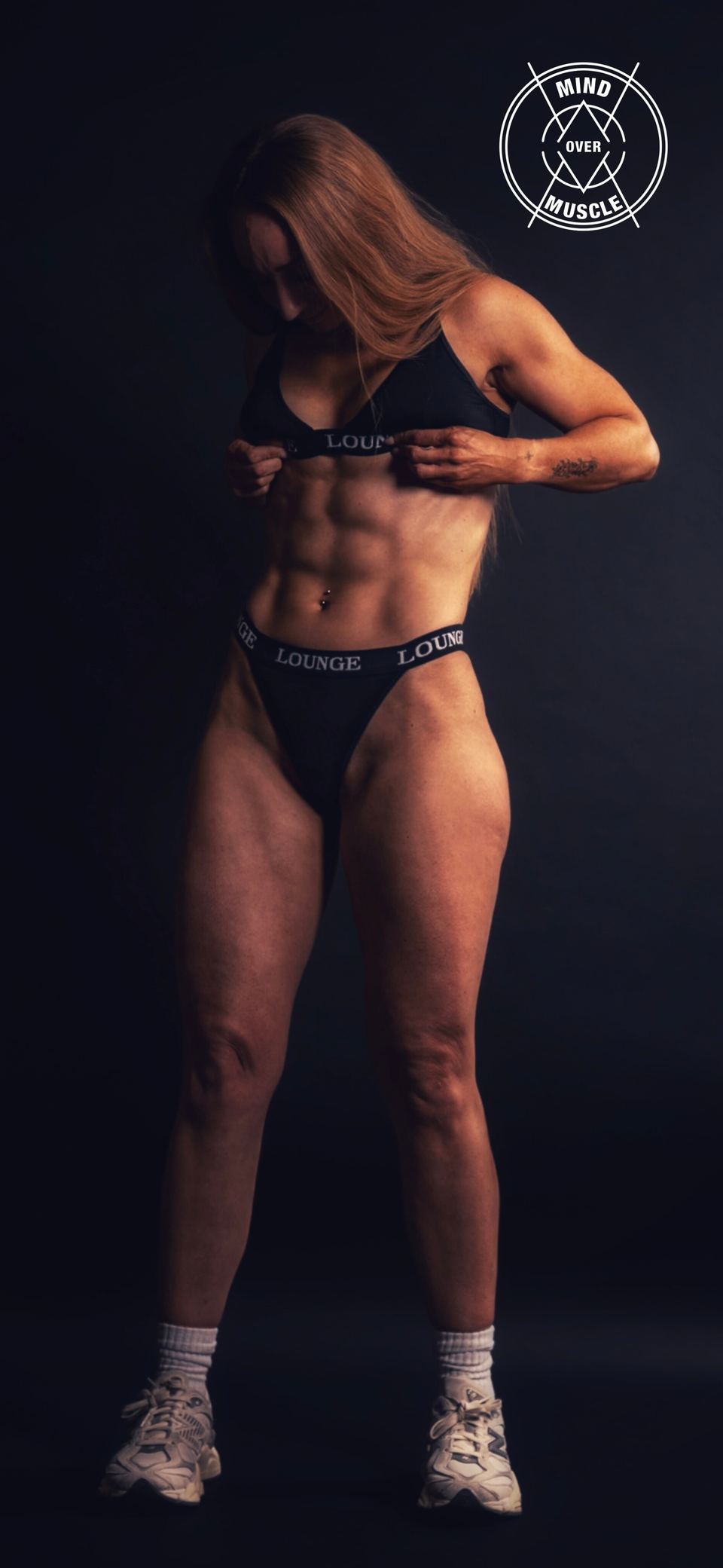 Fotoshoot van een klant van Mind Over Muscle in de studio