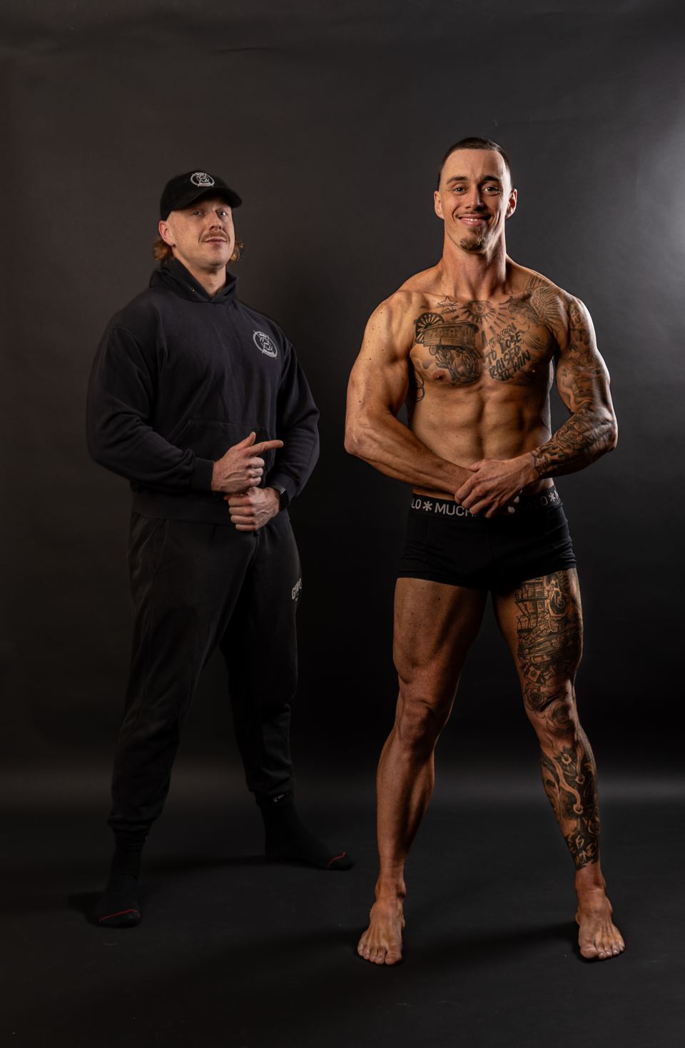 Fotoshoot van een klant van Mind Over Muscle in de studio