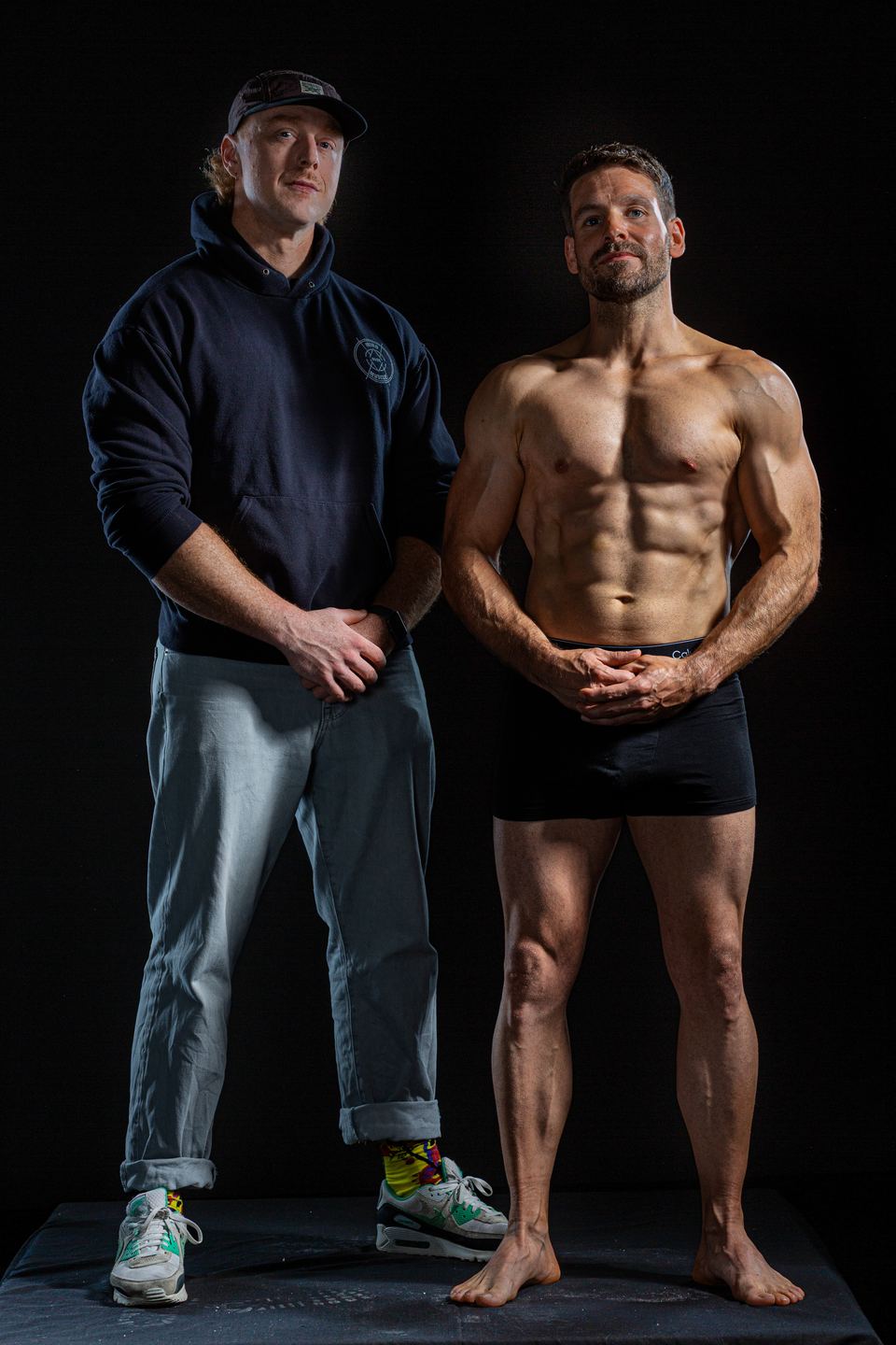 Fotoshoot van een klant van Mind Over Muscle in de studio