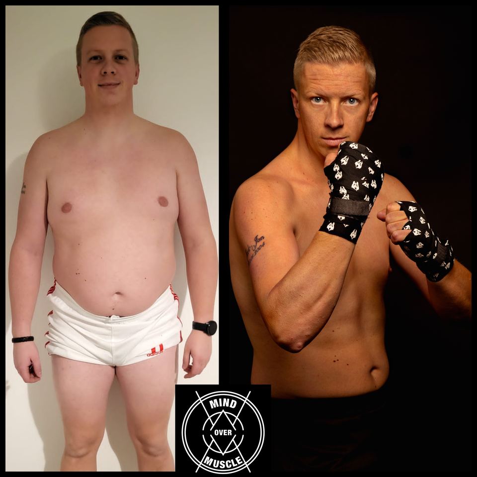 Voor en na van Gerbert (29) bij Mind Over Muscle