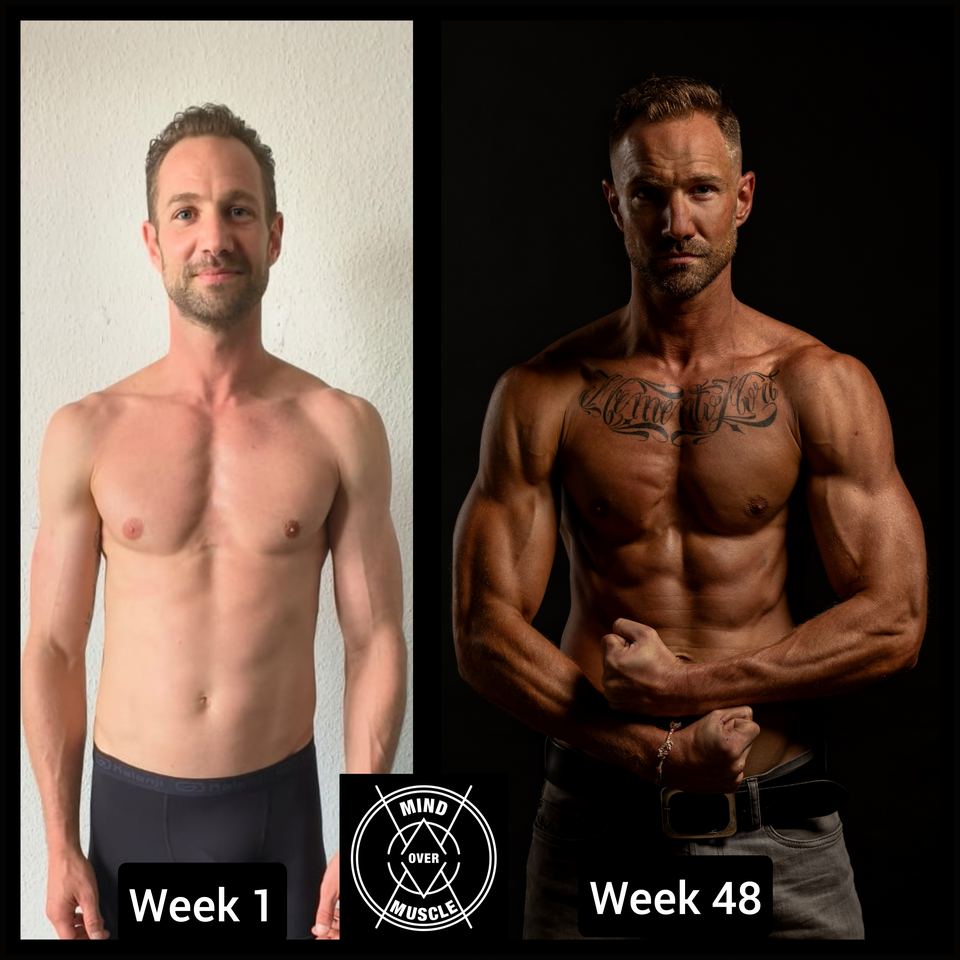 Voor en na van Giovannie (40) bij Mind Over Muscle